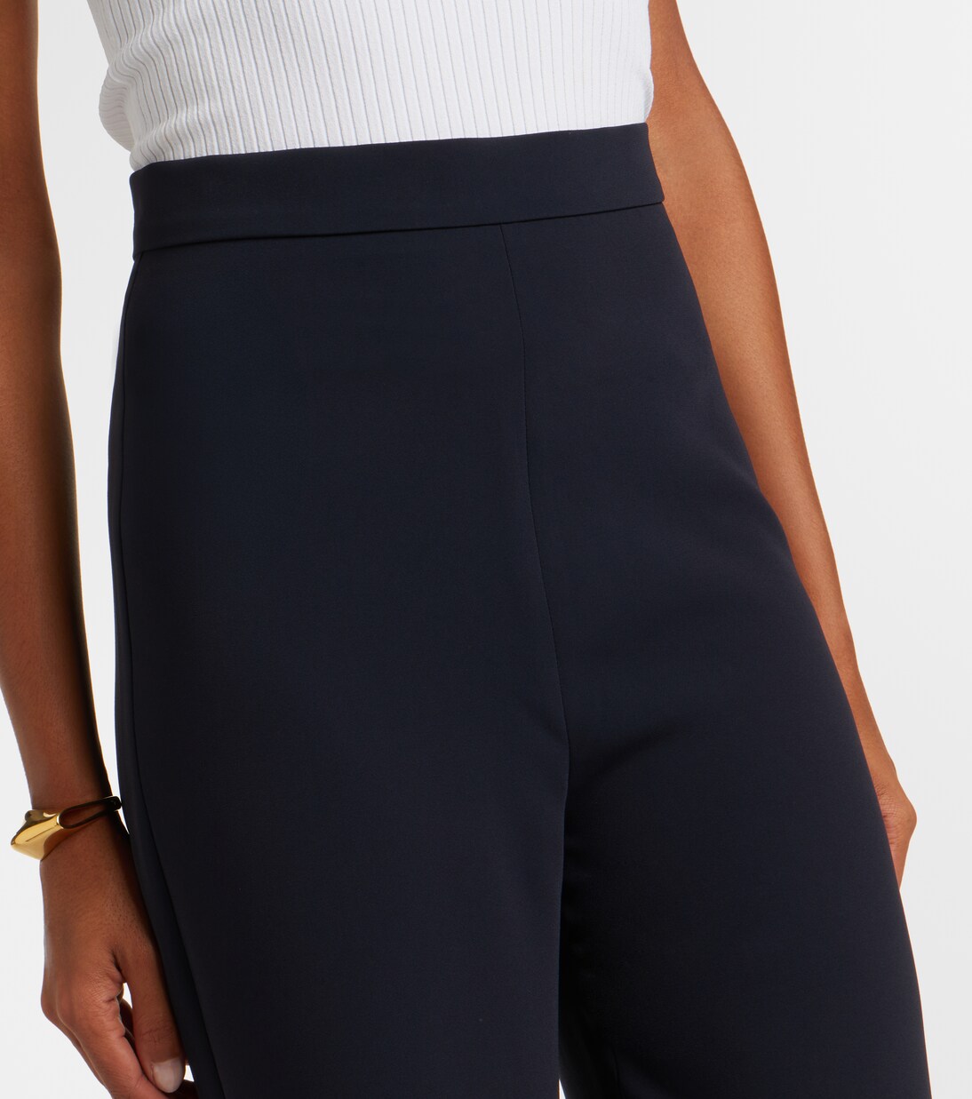 بنطلون بخصر مرتفع بقصة مستقيمة Alaggio | Max Mara