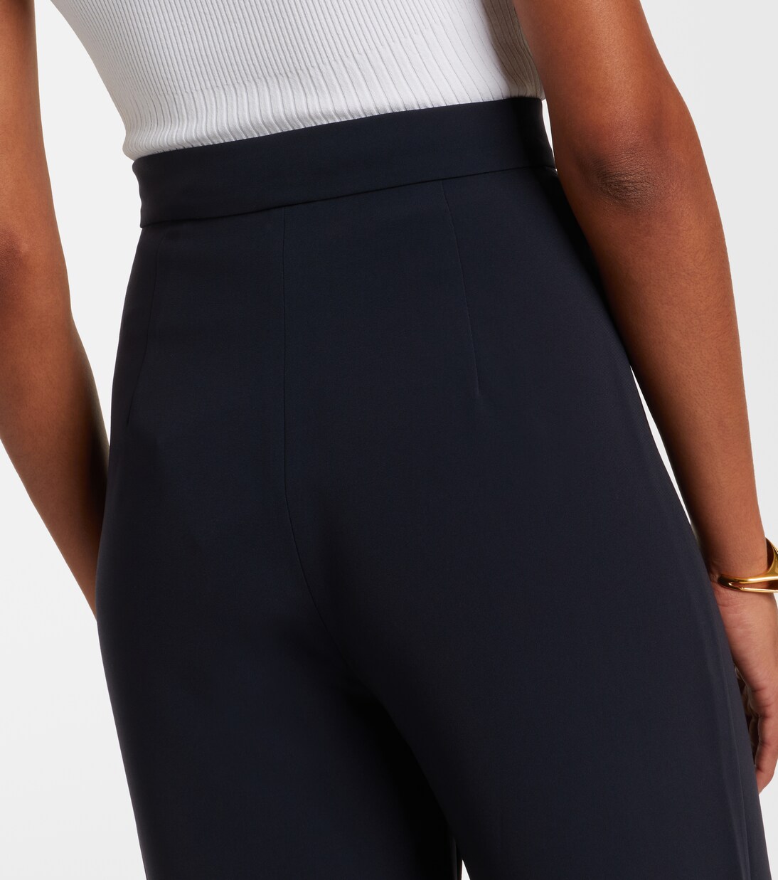 بنطلون بخصر مرتفع بقصة مستقيمة Alaggio | Max Mara