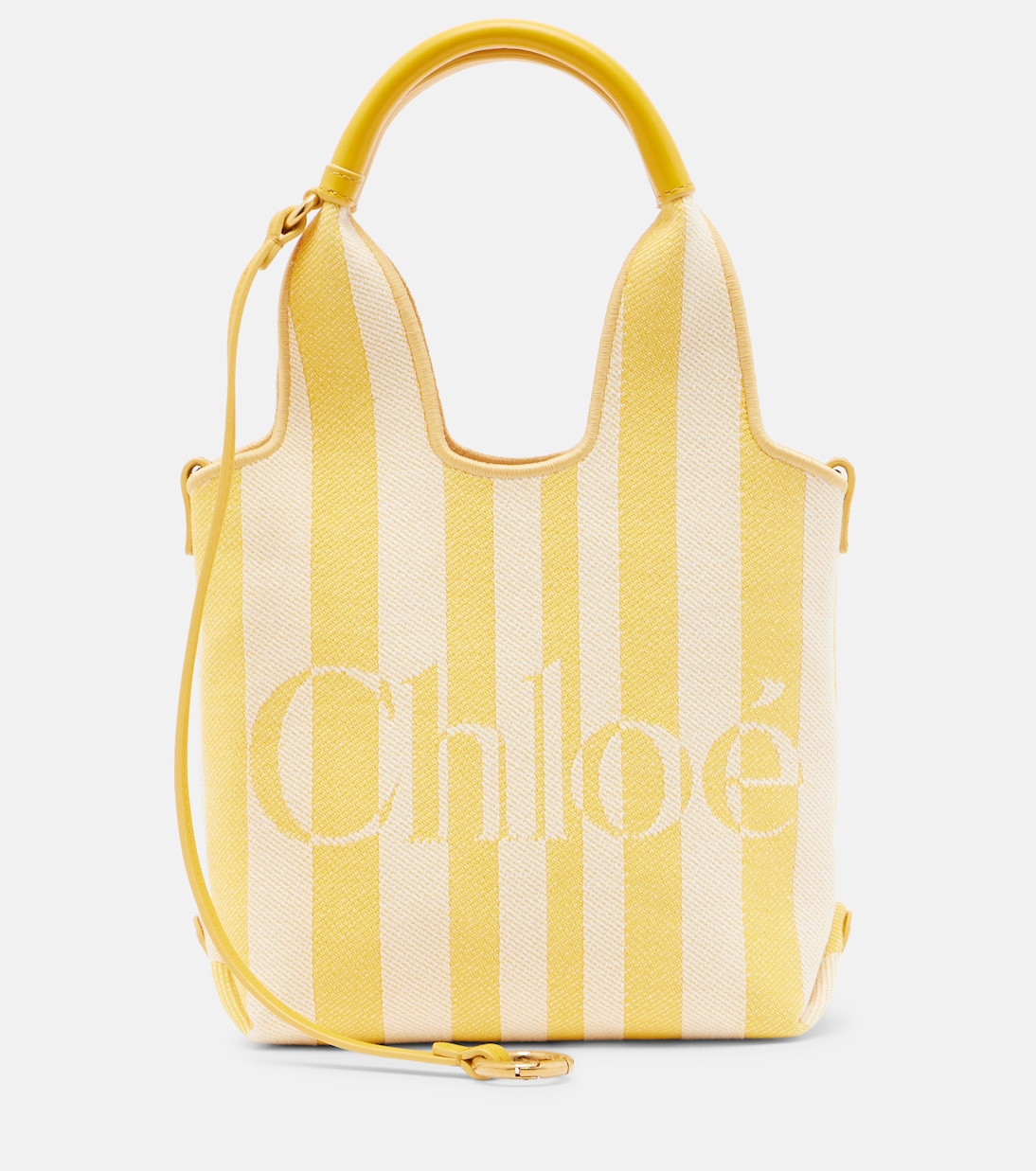 Stripy Small jacquard tote bag | Chloé