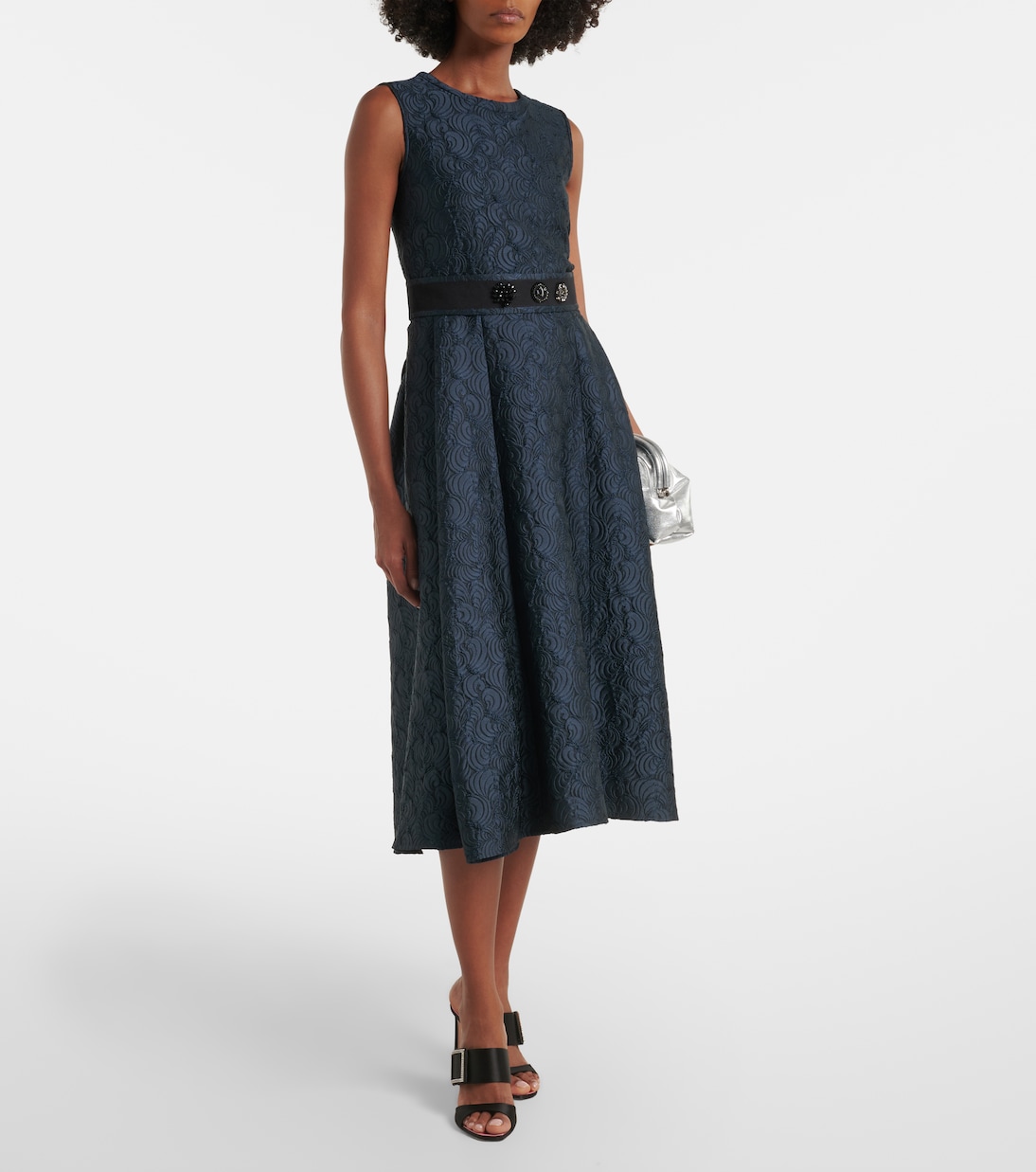 Belted jacquard midi dress | 'S Max Mara