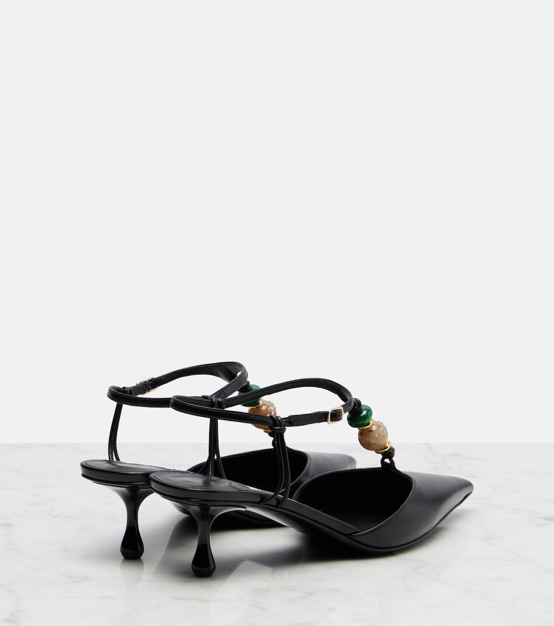 Lauri embellished leather slingback pumps | Jimmy Choo