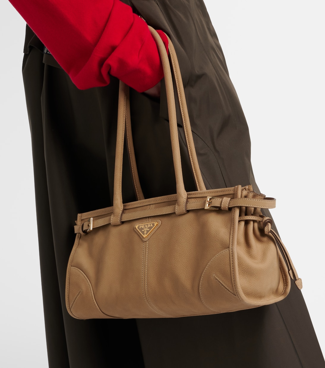 Prada Bonnie Medium leather shoulder bag | Prada