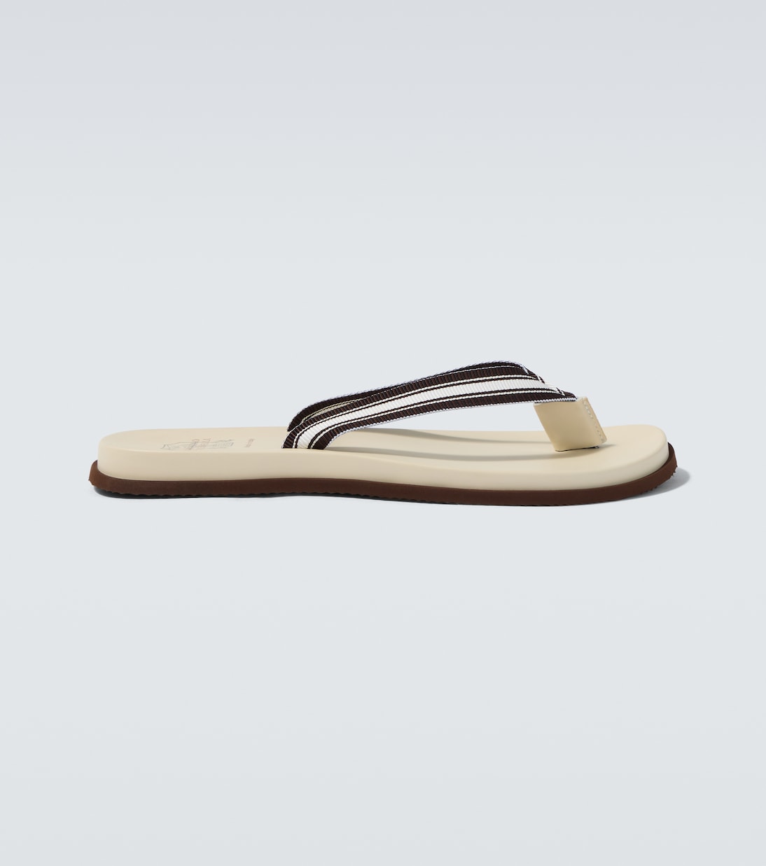 Striped thong sandals | Brunello Cucinelli