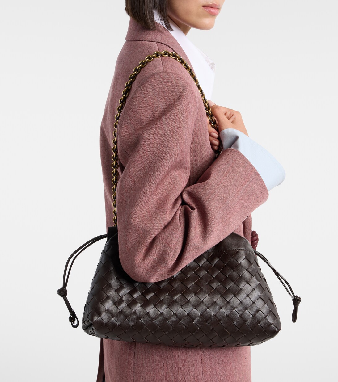Schultertasche Dustbag Notte Medium | Bottega Veneta