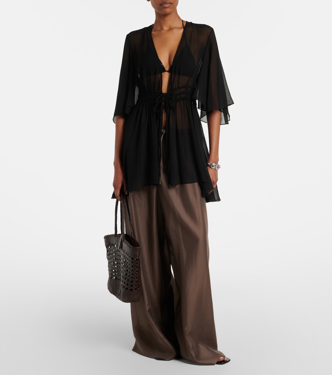 Operette silk muslin top | Eres