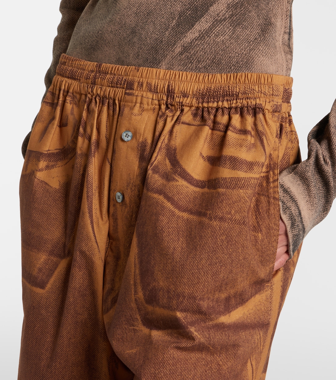 Printed cotton shorts | Acne Studios
