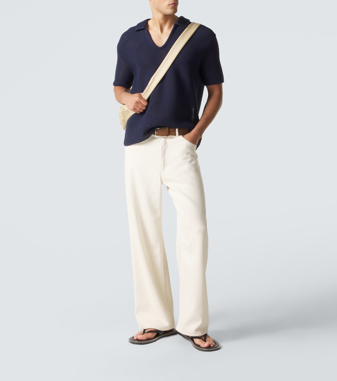 Polo Batten de croché de algodón | Orlebar Brown