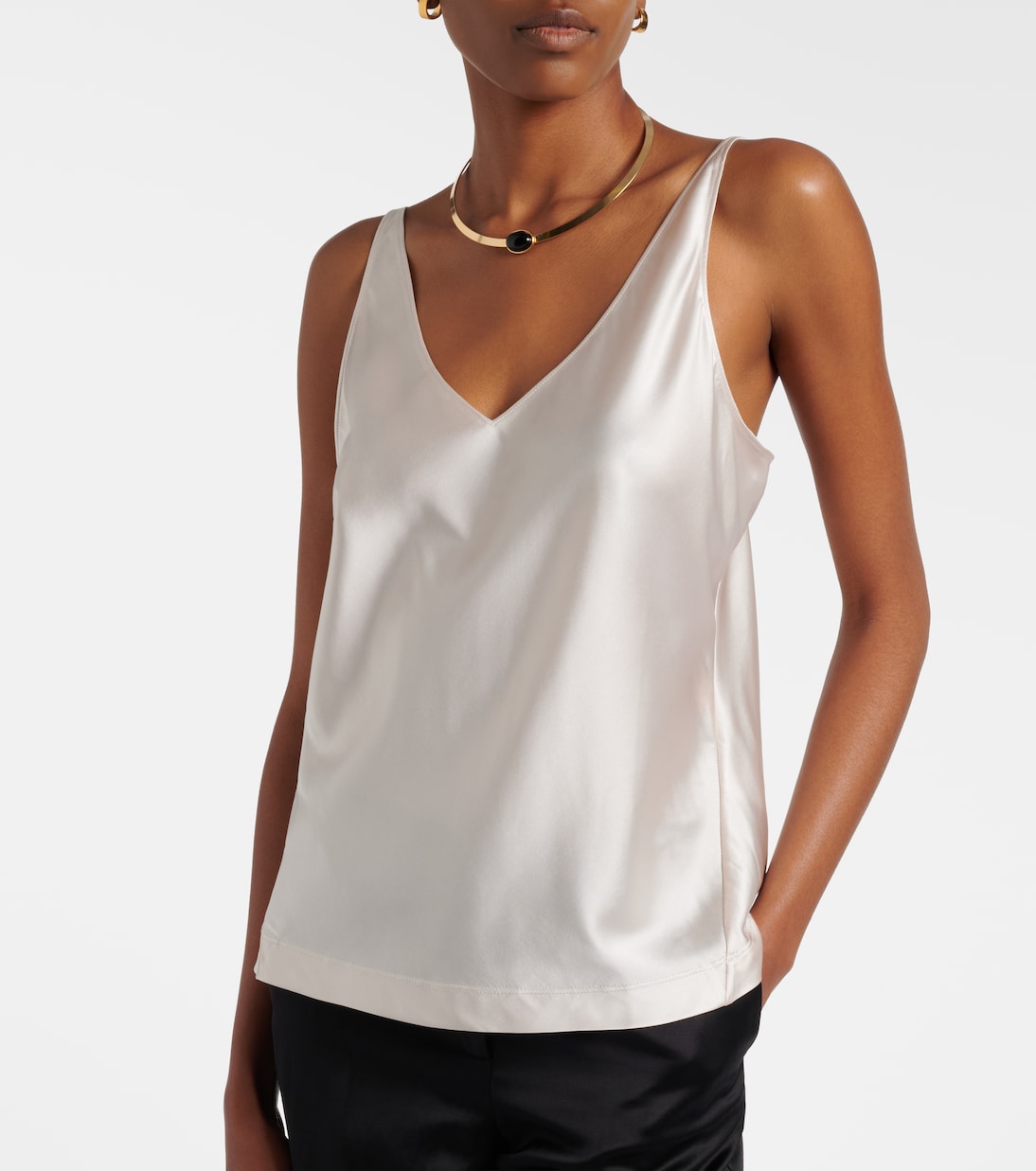 Sense Of Shine silk-blend satin top  | Dorothee Schumacher
