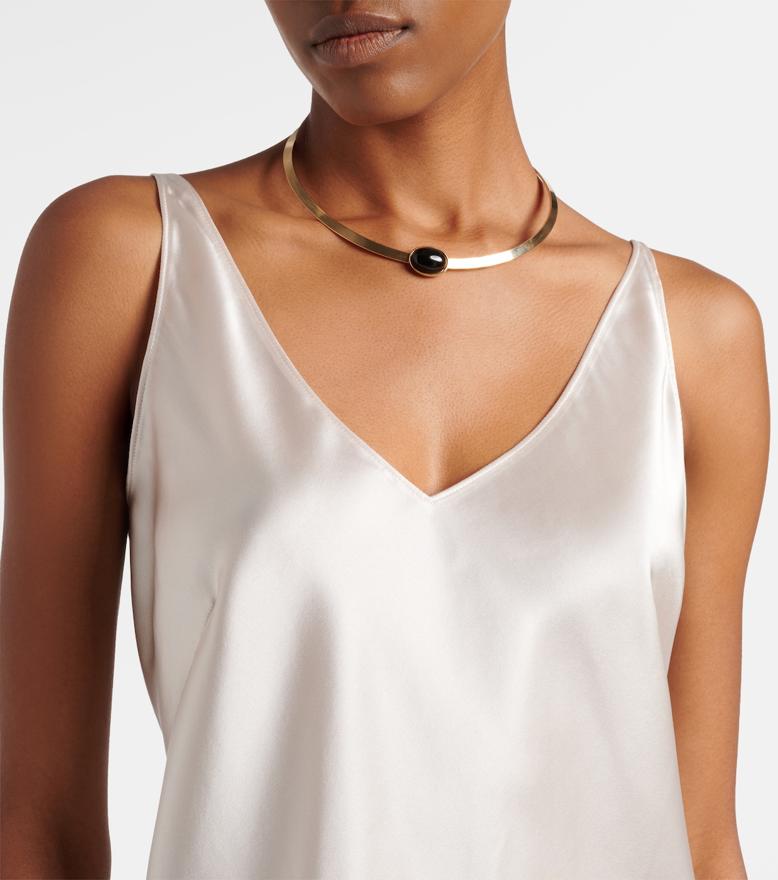 Sense Of Shine silk-blend satin top  | Dorothee Schumacher