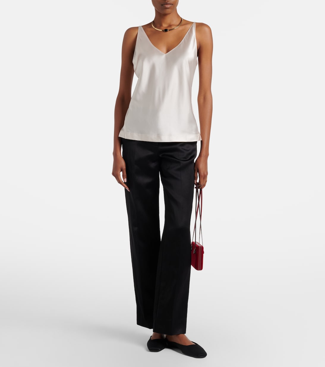 Sense Of Shine silk-blend satin top  | Dorothee Schumacher