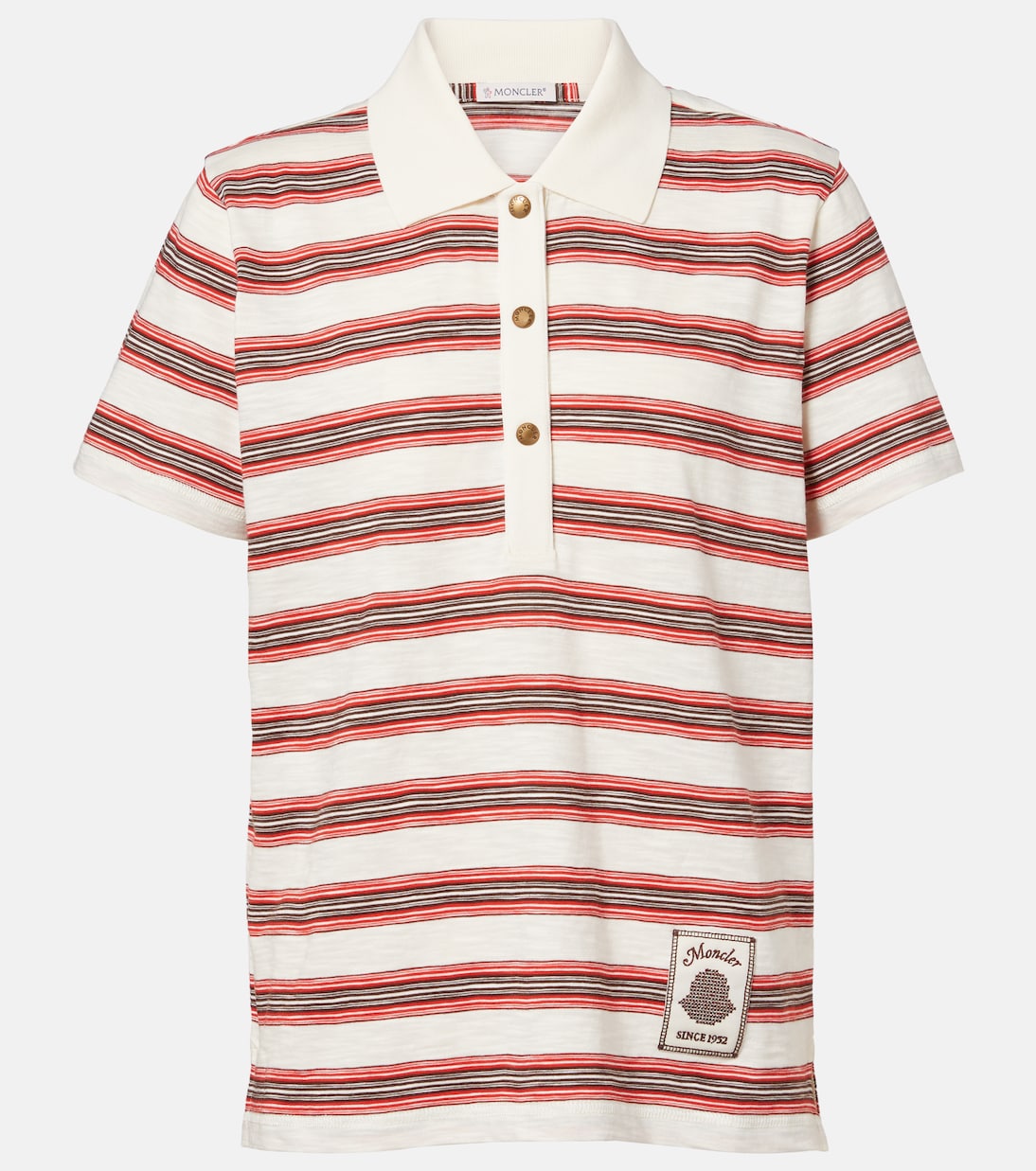 Gestreiftes Polohemd aus Baumwoll-Jersey | Moncler