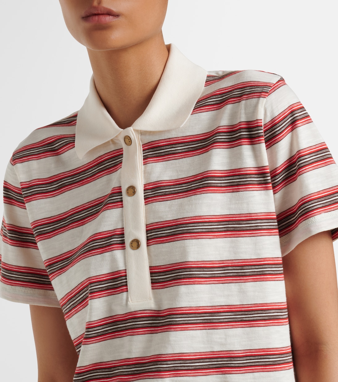 Gestreiftes Polohemd aus Baumwoll-Jersey | Moncler