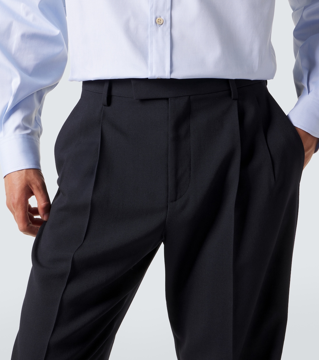 Virgin wool straight pants | Valentino