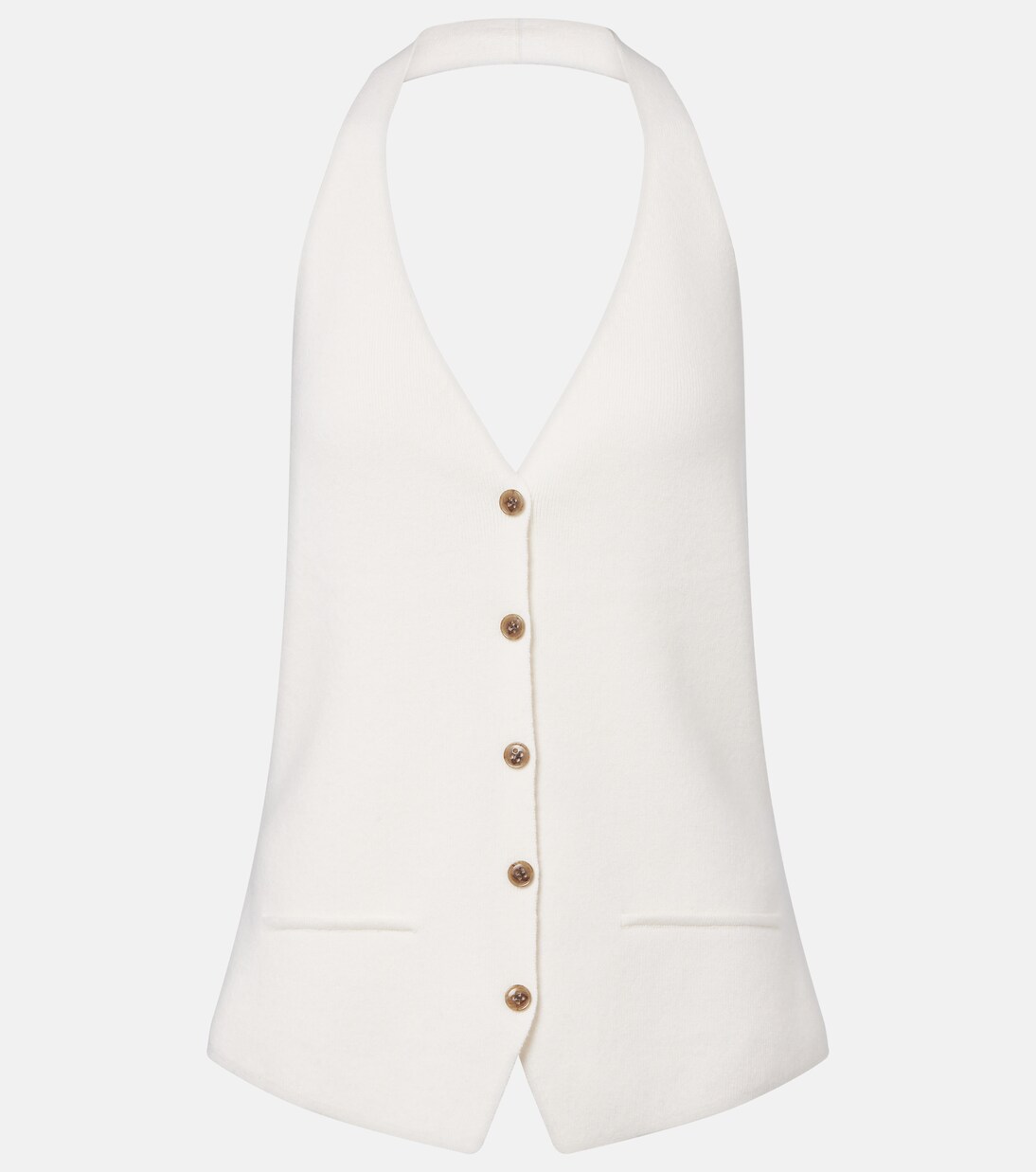 Immy halterneck cashmere sweater vest | Lisa Yang