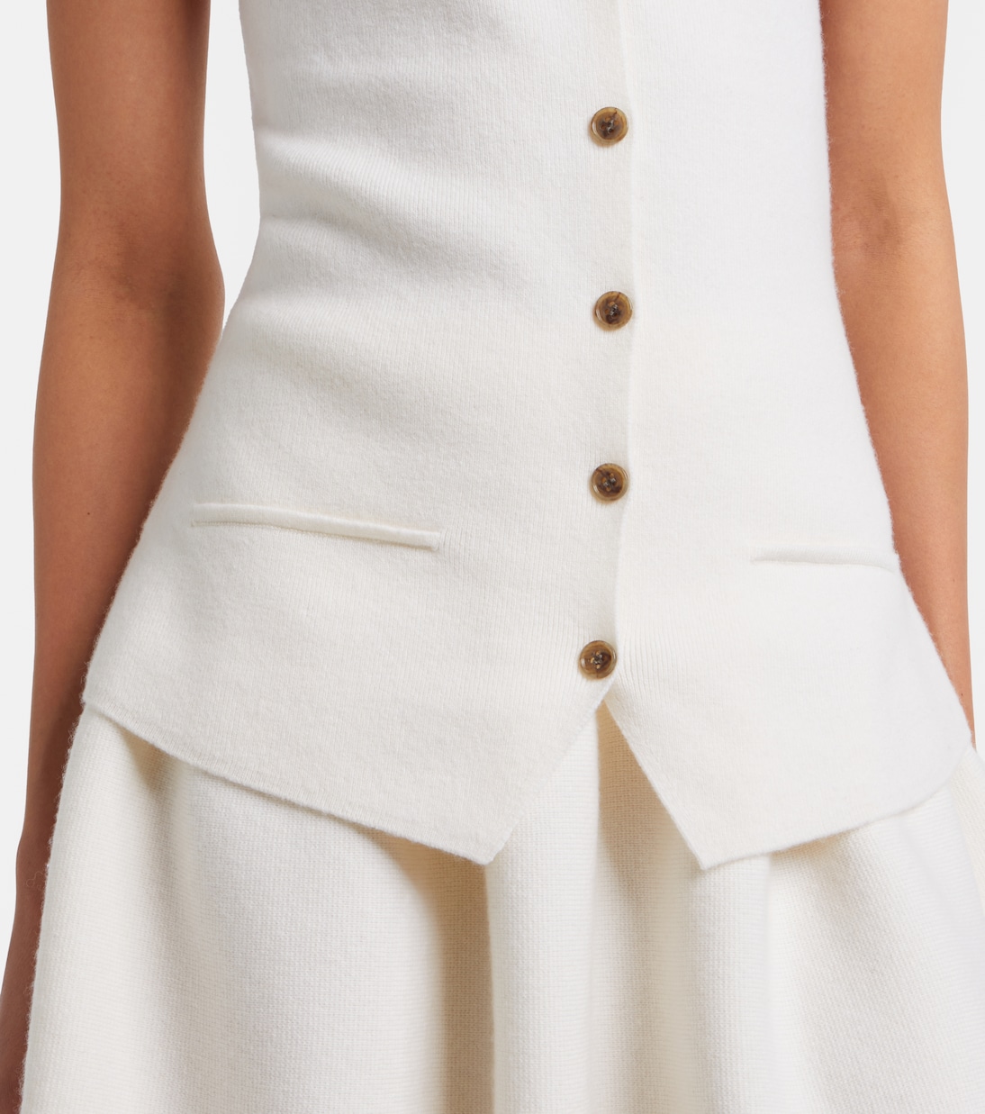 Immy halterneck cashmere sweater vest | Lisa Yang