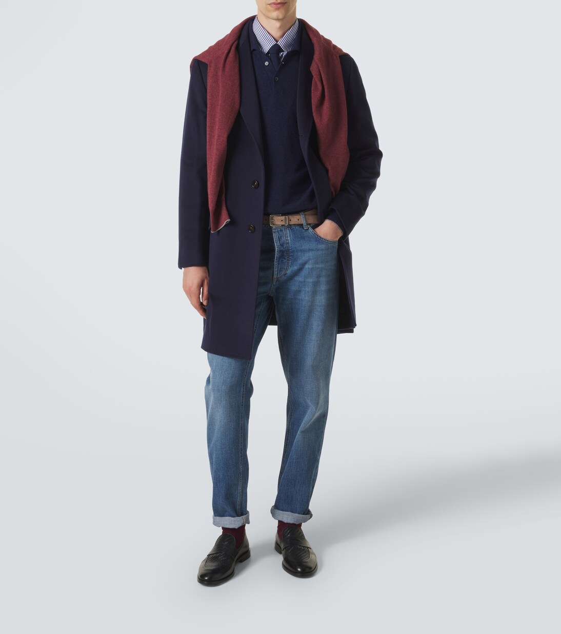 Manteau en laine vierge | Brunello Cucinelli