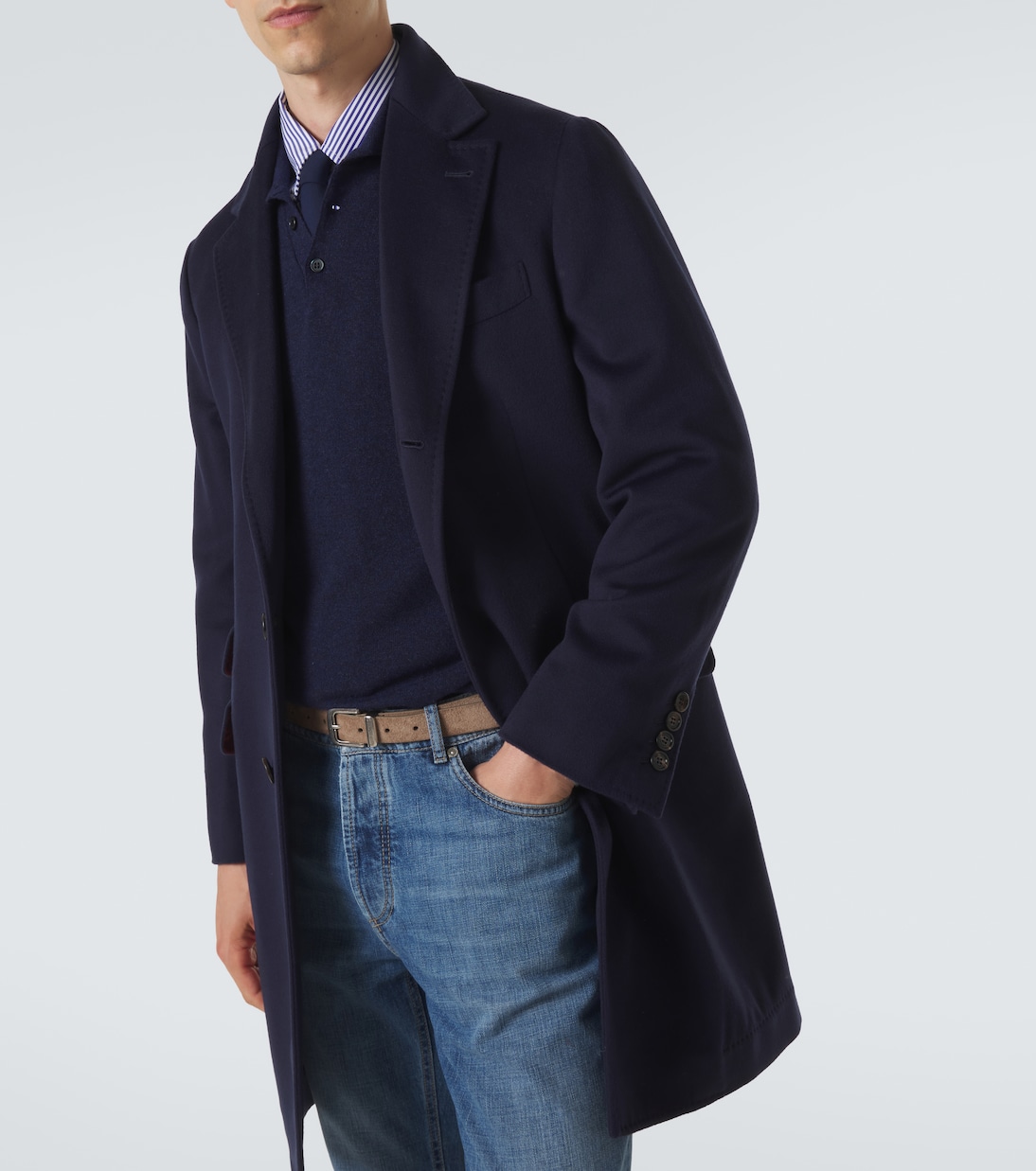 Manteau en laine vierge | Brunello Cucinelli