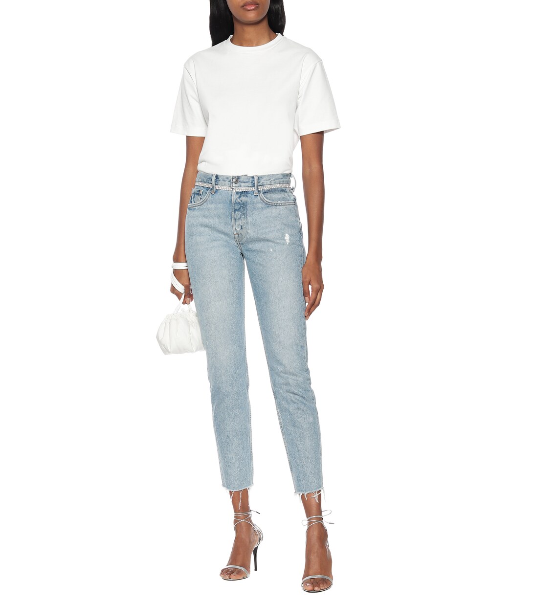 Karolina embellished skinny jeans | GRLFRND