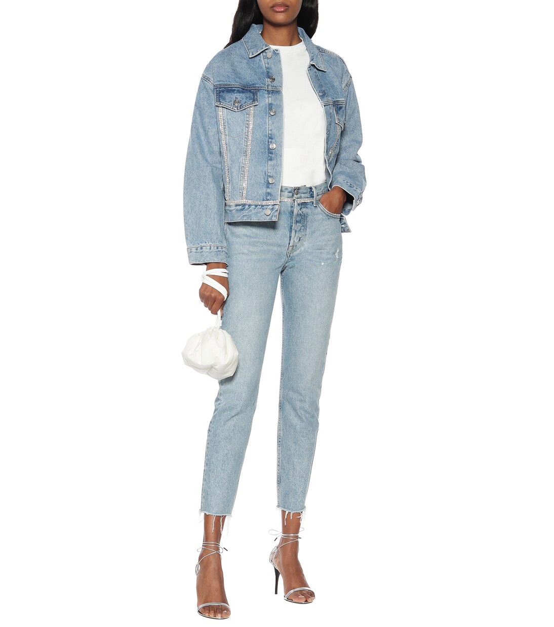 Karolina embellished skinny jeans | GRLFRND