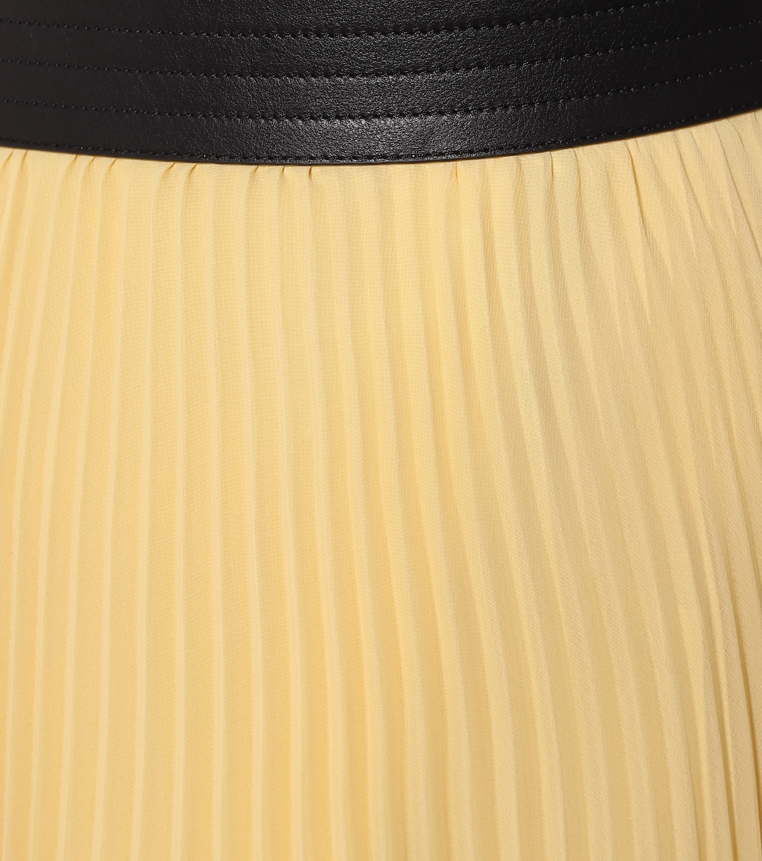 Plissierter Midirock aus Georgette | Loewe