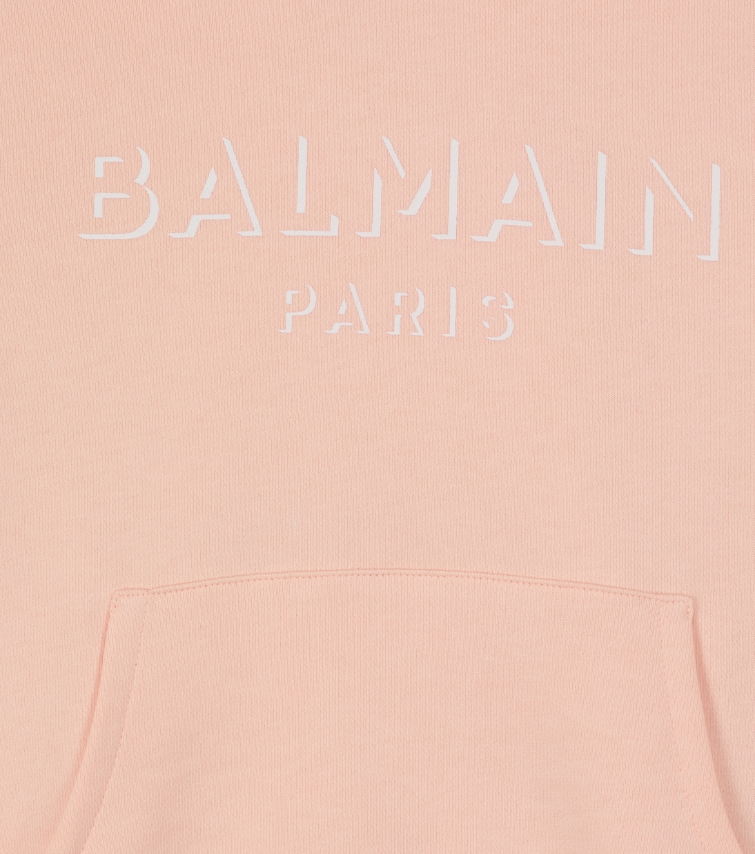 Sweat-shirt à capuche en coton à logo | Balmain Kids