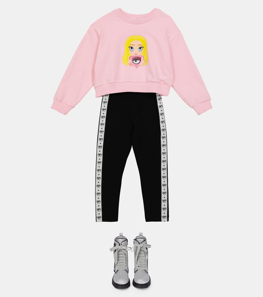 x Chiara Ferragni - Sweat-shirt Mascotte en coton | Monnalisa