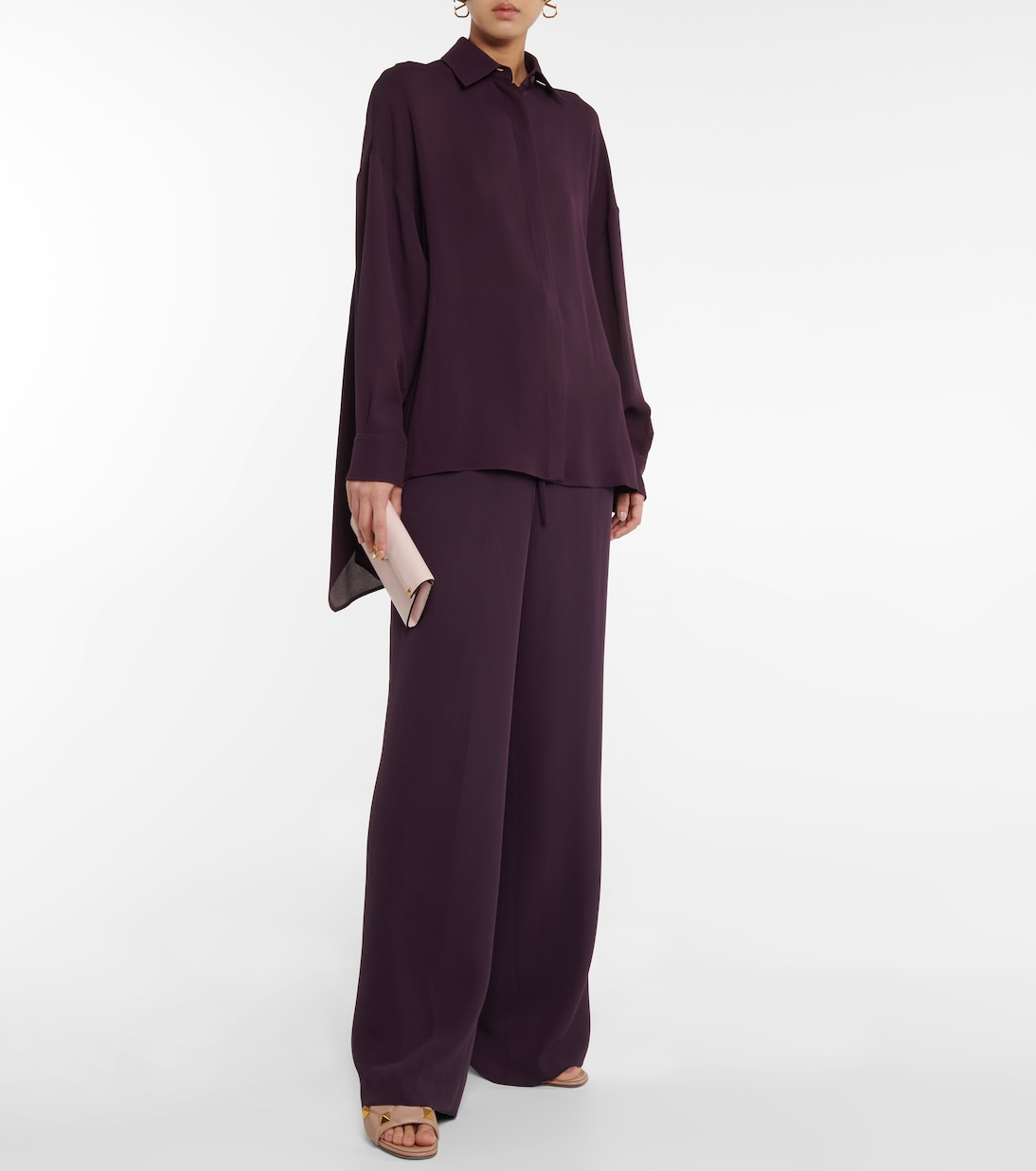 Hemd aus Seiden-Georgette | Valentino