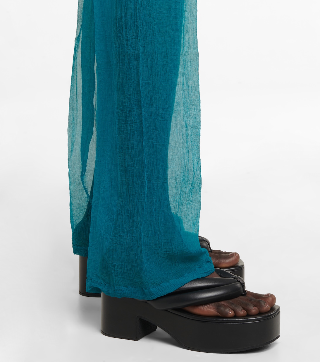 High-Rise-Hose aus Seide | Dries Van Noten