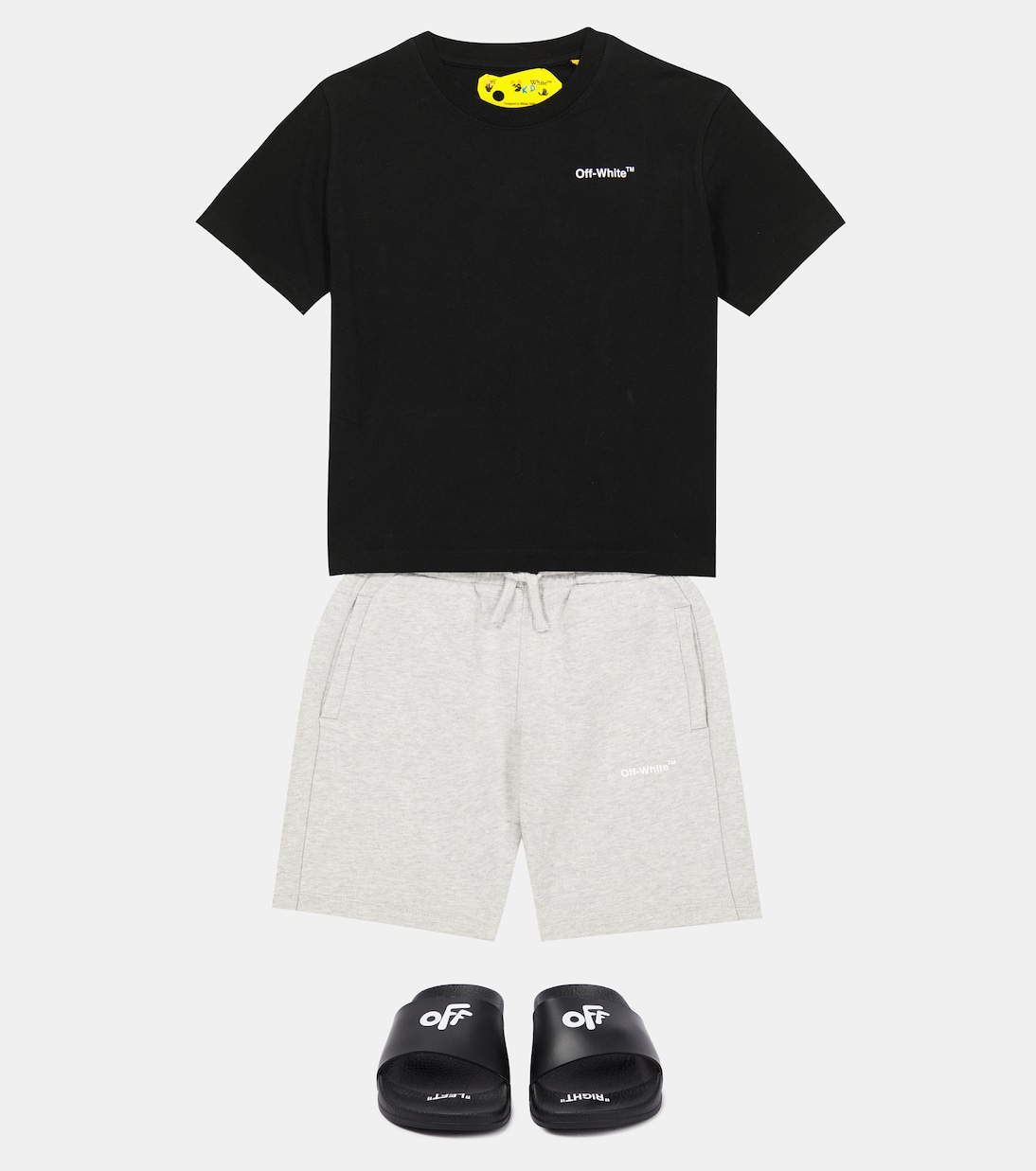 Logo cotton jersey T-shirt | Off-White Kids