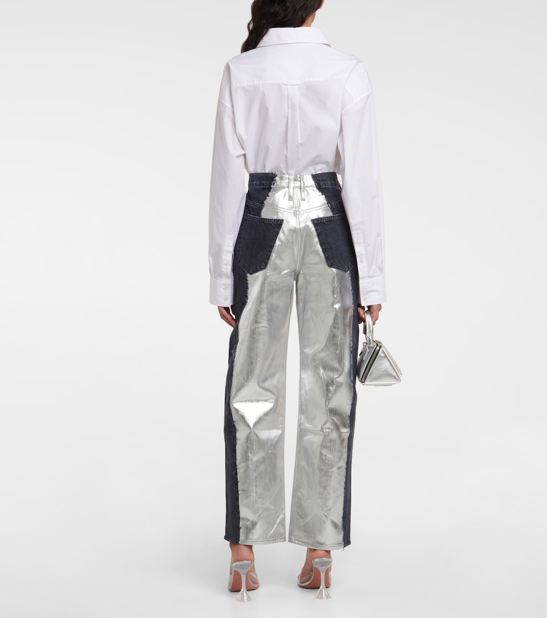 Mid-Rise Straight Jeans Pieced | Frame