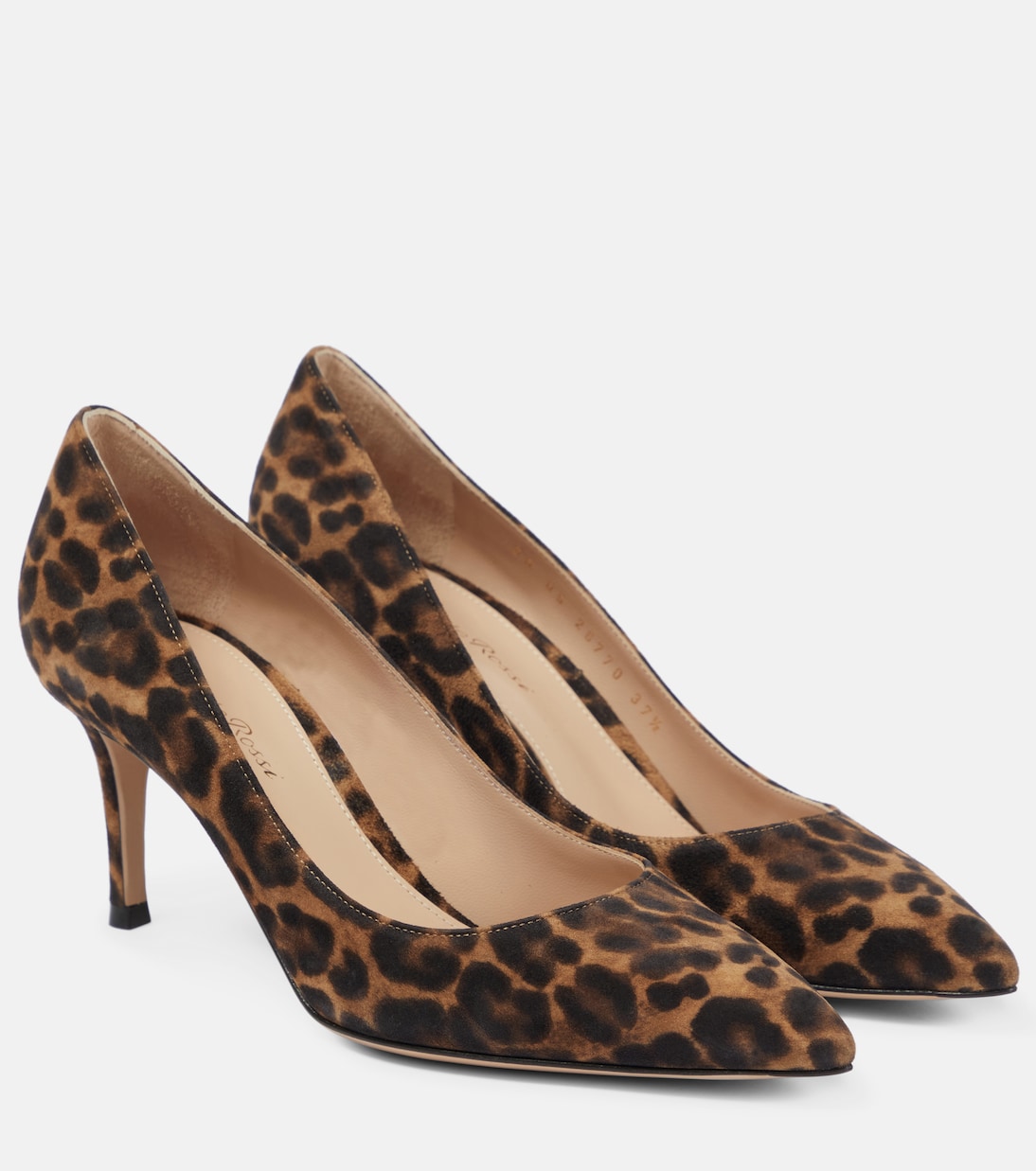 Gianvito 70 leopard-print suede pumps | Gianvito Rossi