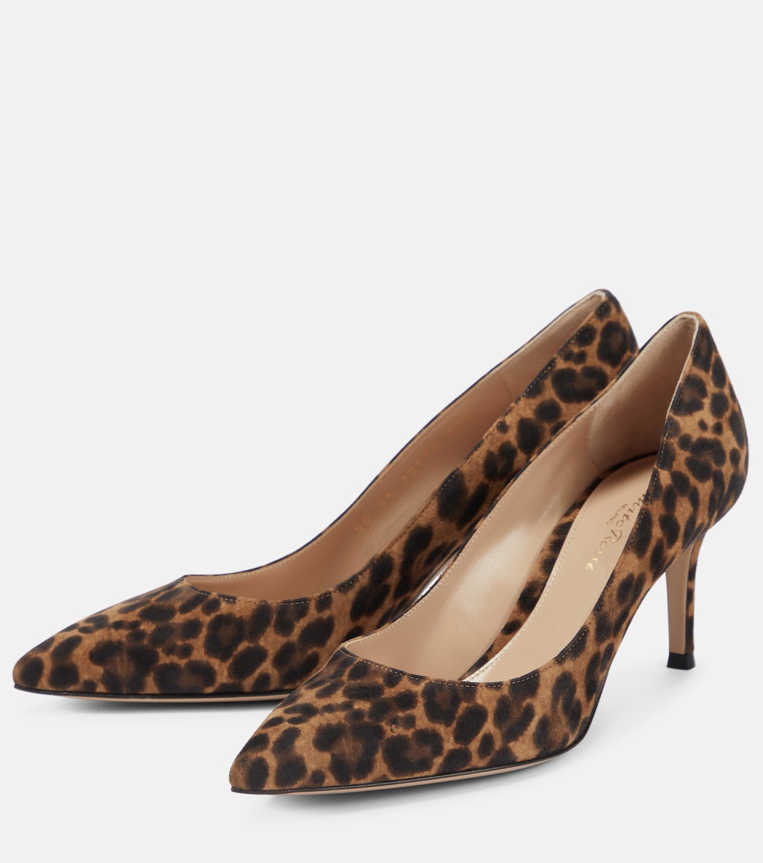 Gianvito 70 leopard-print suede pumps | Gianvito Rossi