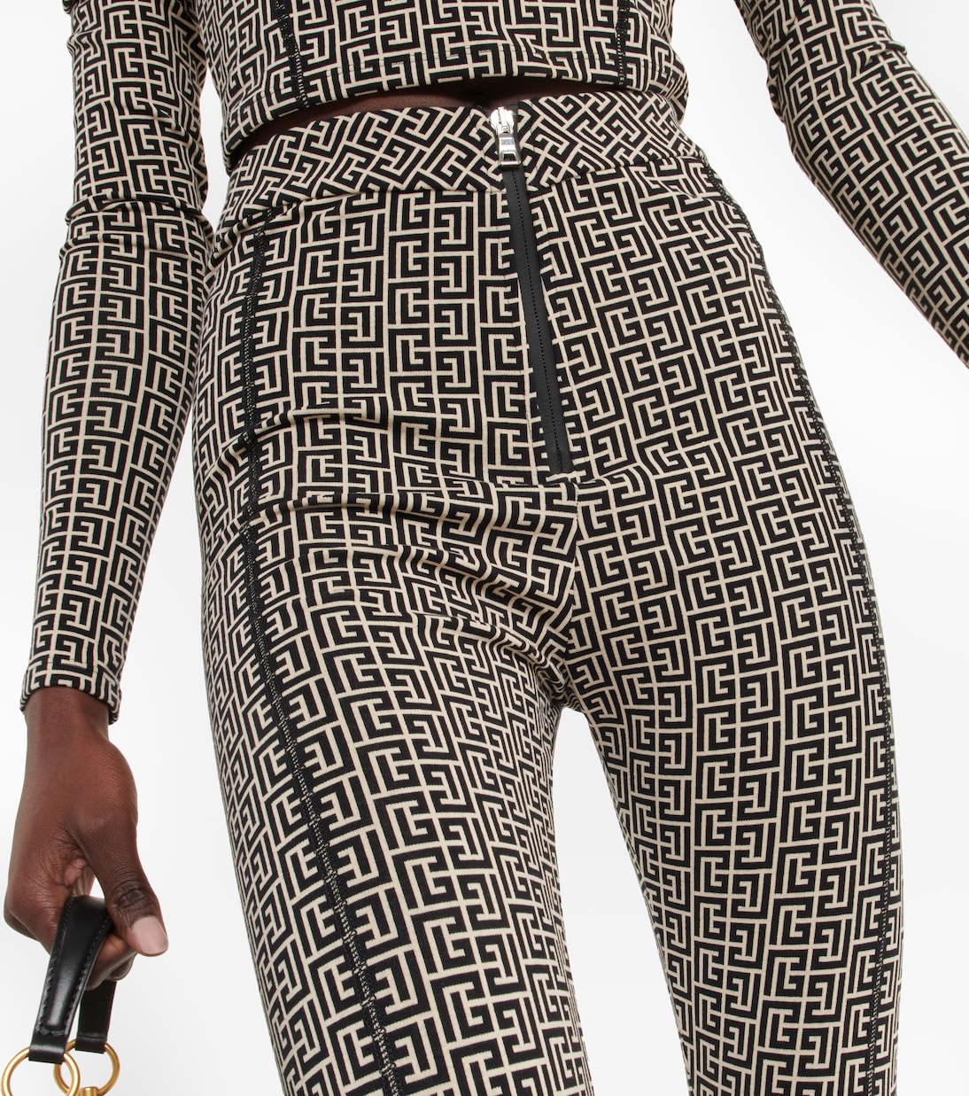 Bedruckte Leggings aus Strick | Balmain