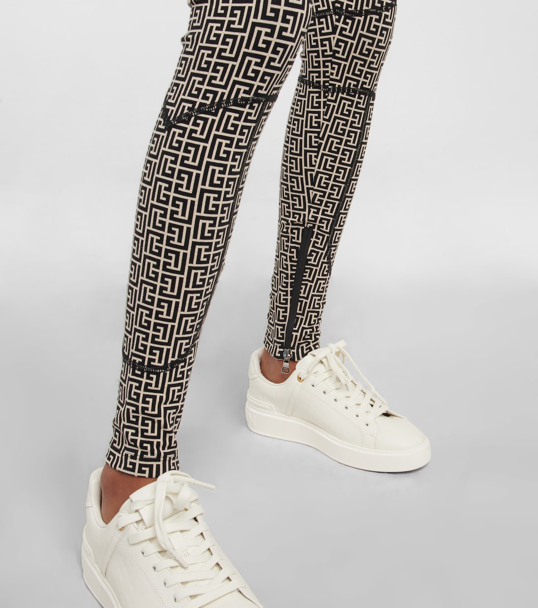 Bedruckte Leggings aus Strick | Balmain