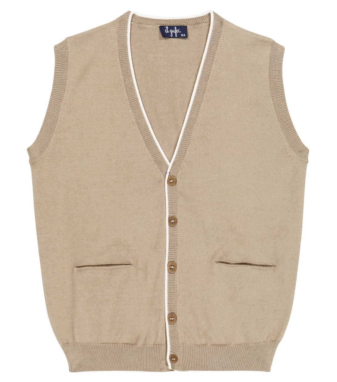 Cotton sweater vest | Il Gufo