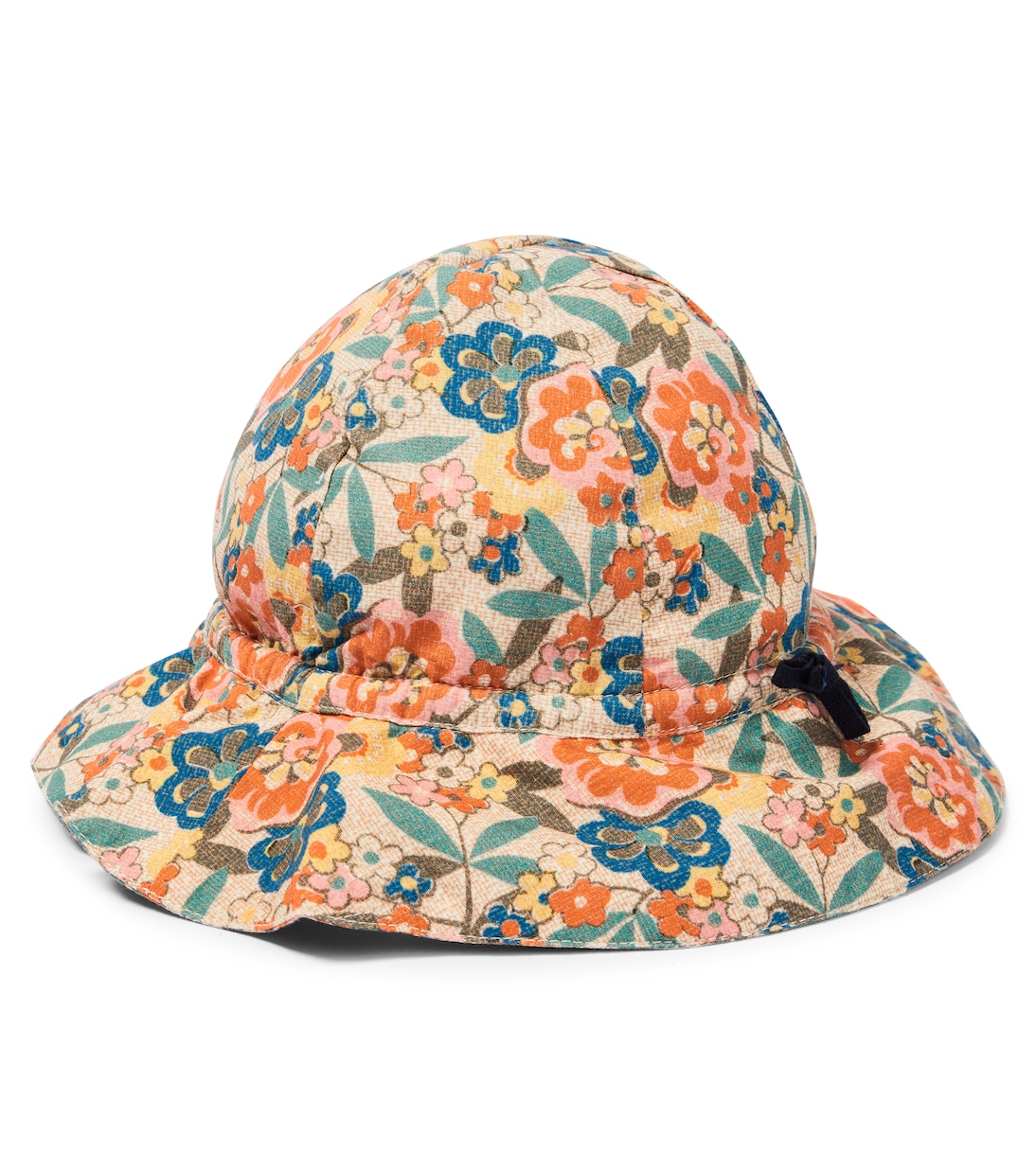 Cadia floral cotton sun hat | Caramel