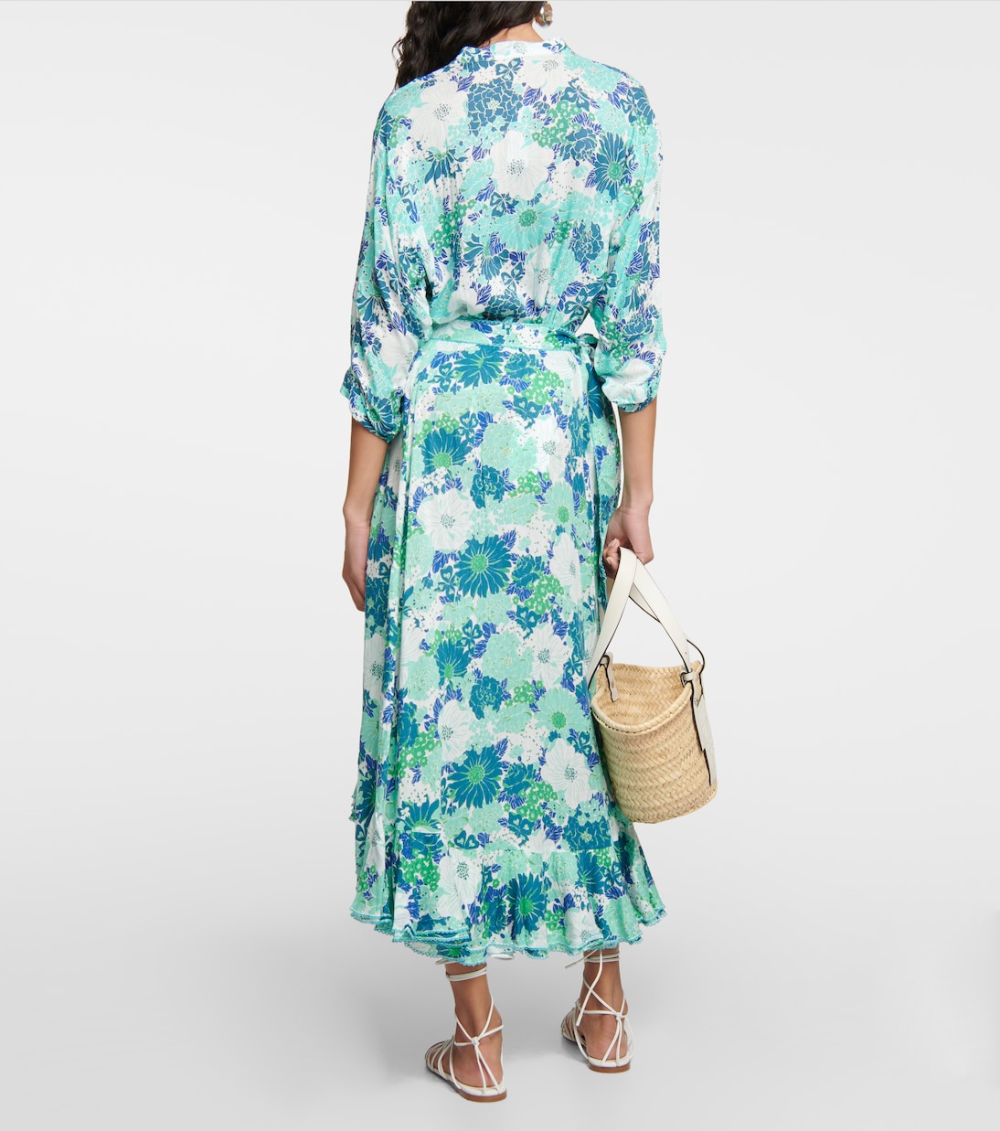 Aude floral midi skirt | Poupette St Barth