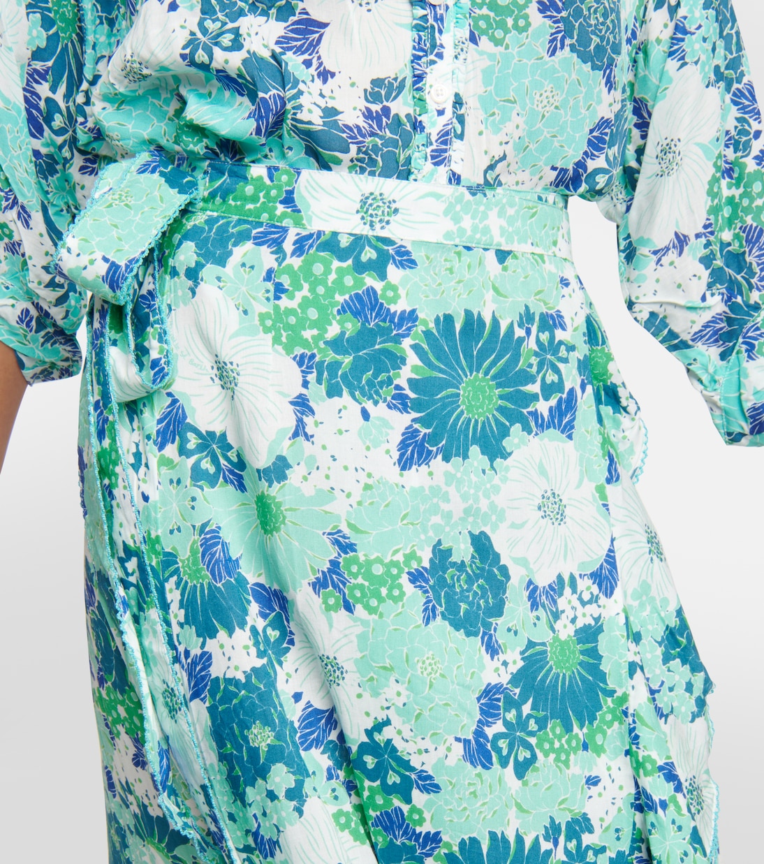 Aude floral midi skirt | Poupette St Barth