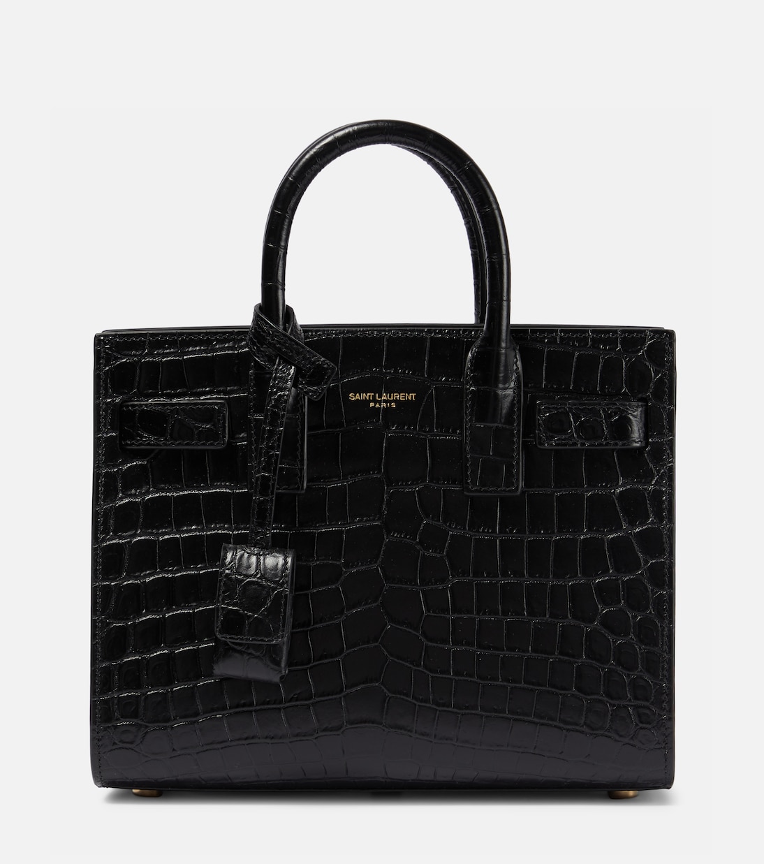 Sac De Jour Nano croc-effect leather tote bag | Saint Laurent