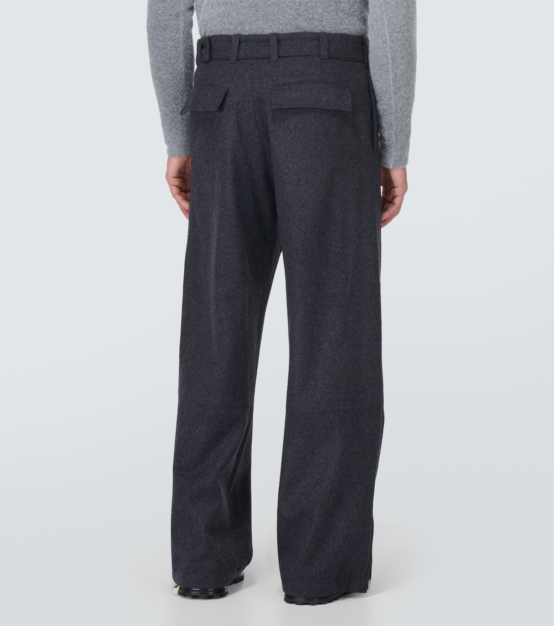 Virgin wool wide-leg pants | Jil Sander