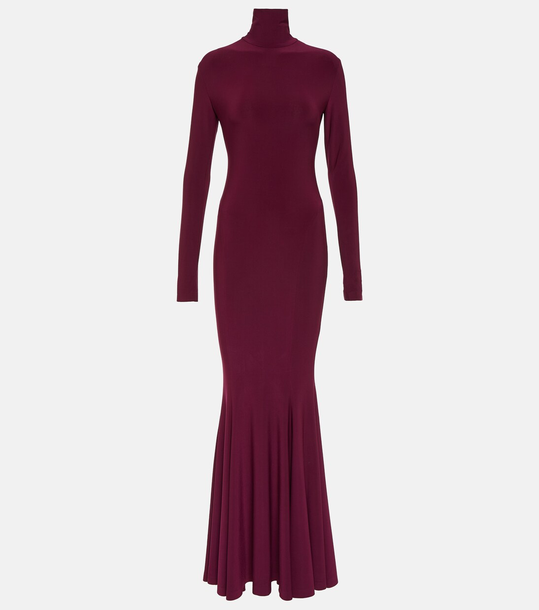 Turtleneck open-back gown | Norma Kamali