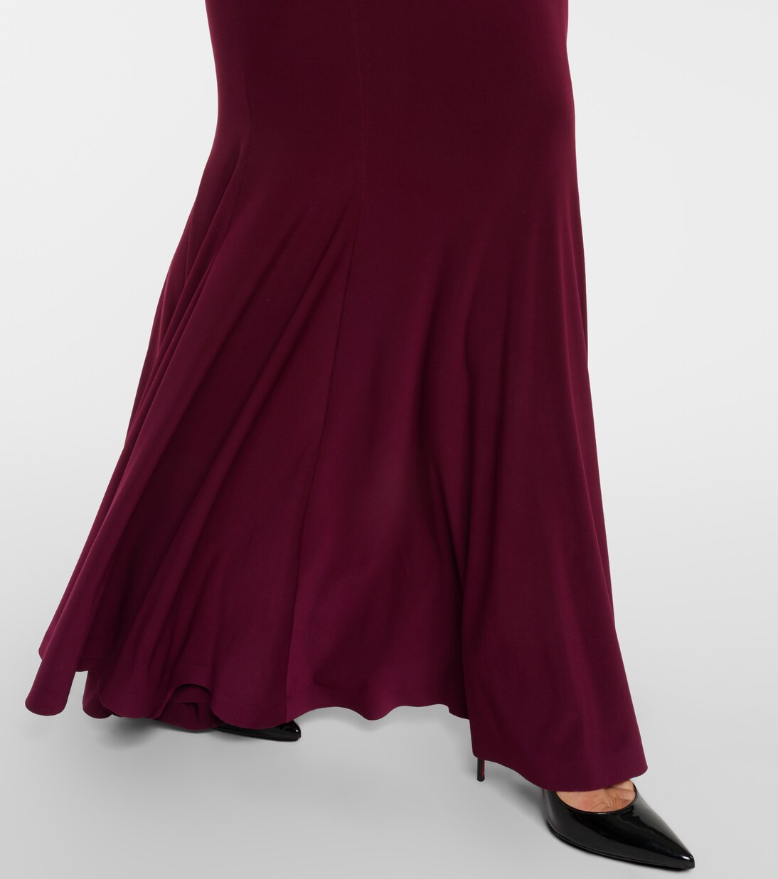 Turtleneck open-back gown | Norma Kamali