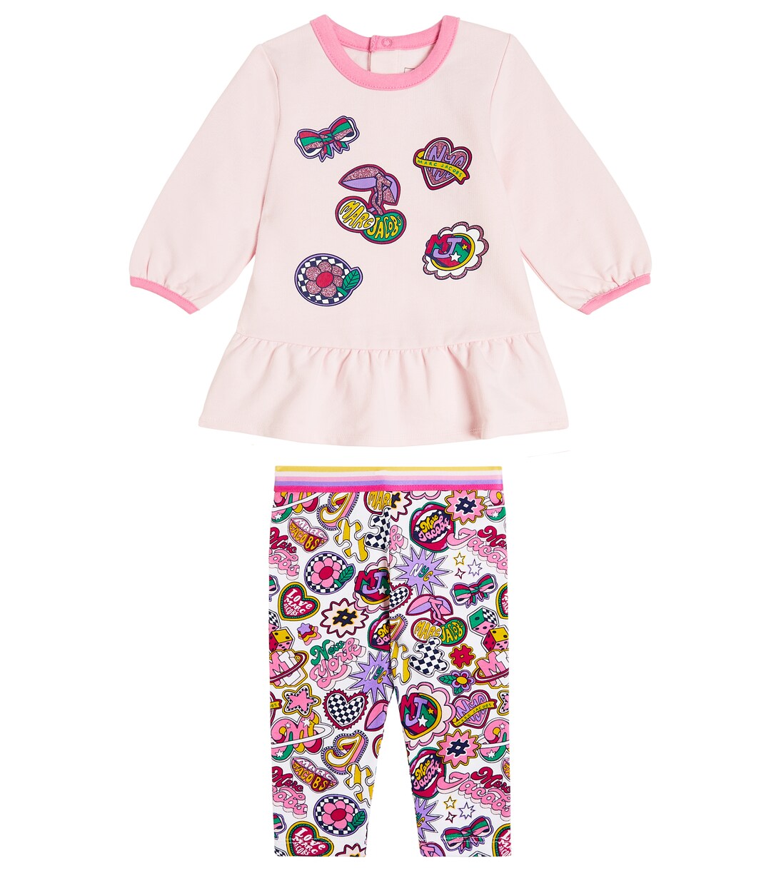 Baby cotton dress and leggings set | Marc Jacobs Kids