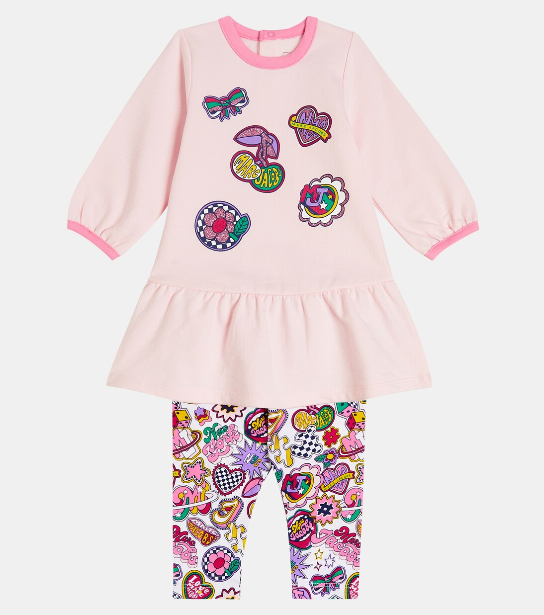 Baby cotton dress and leggings set | Marc Jacobs Kids