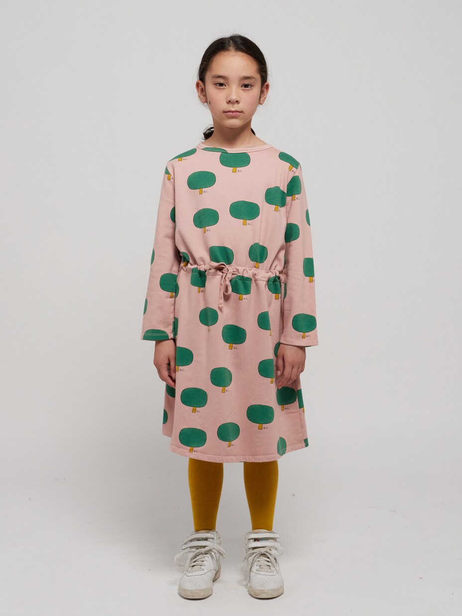 Printed cotton-blend dress | Bobo Choses