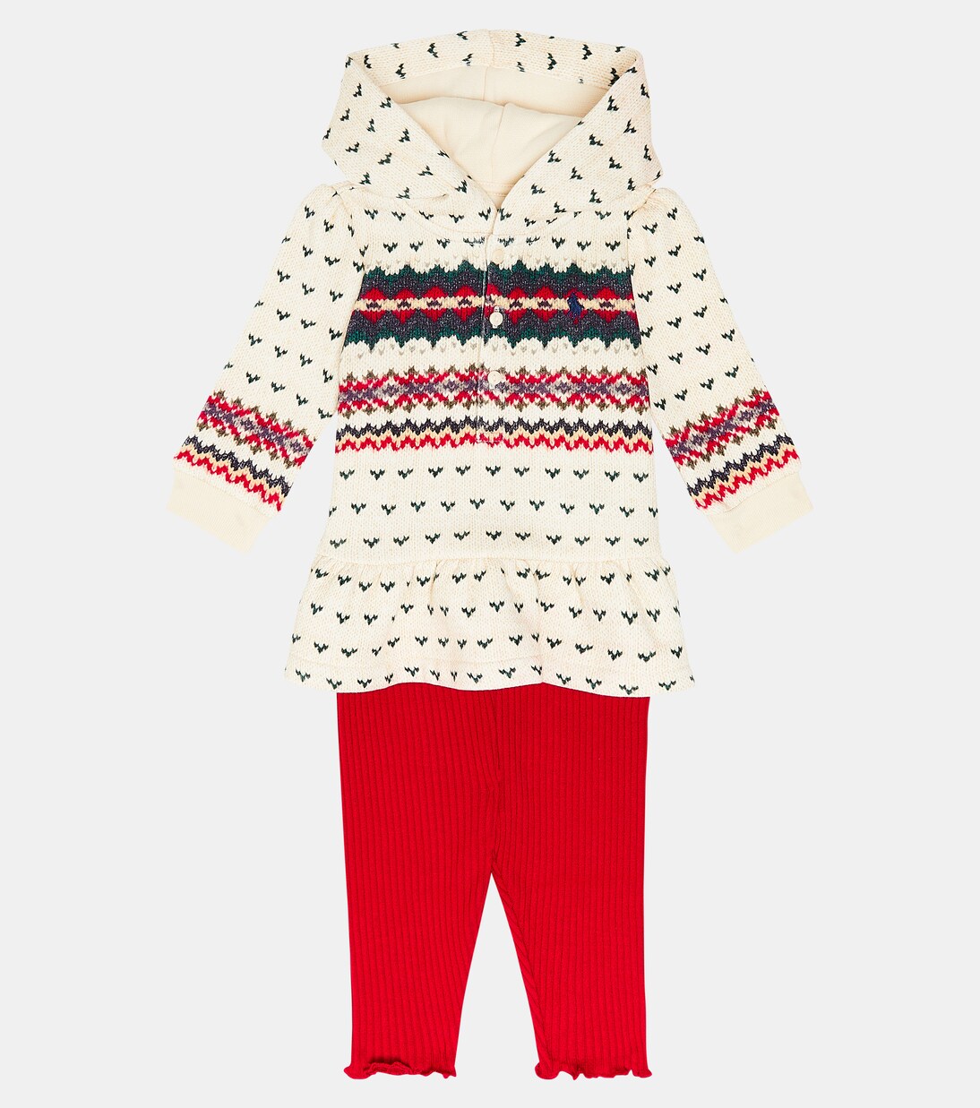 Baby cotton-blend hoodie and leggings set | Polo Ralph Lauren Kids