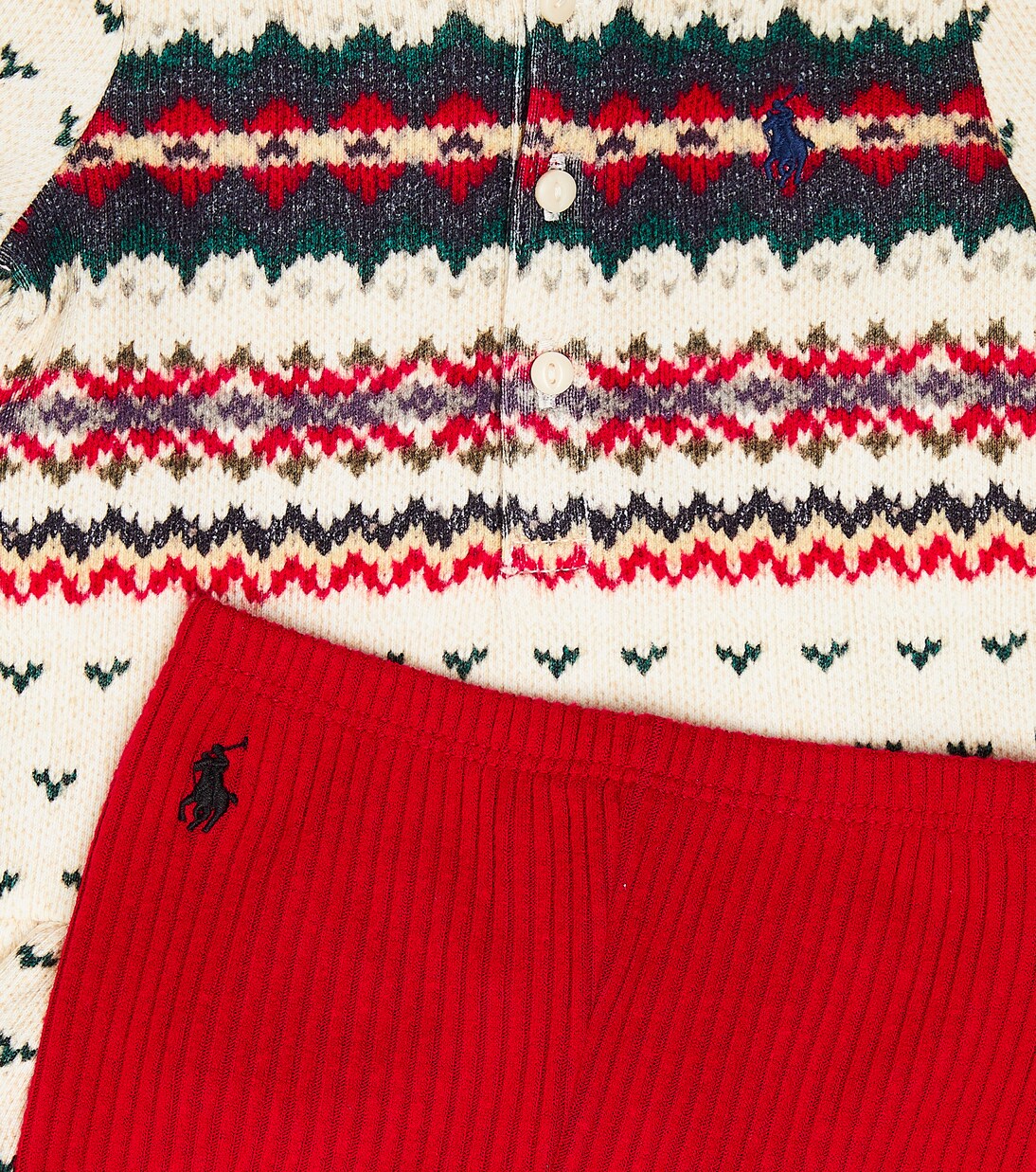 Baby cotton-blend hoodie and leggings set | Polo Ralph Lauren Kids