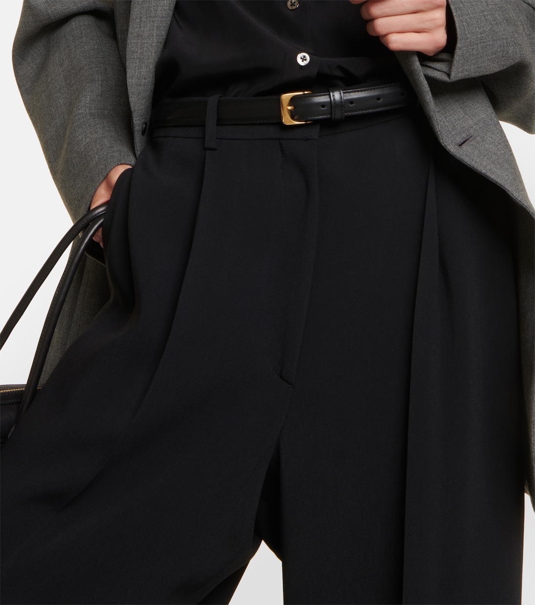Slim leather belt | The Row