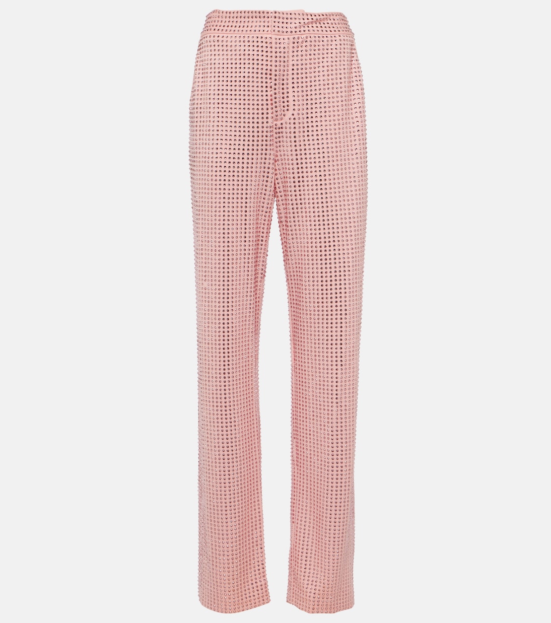 Gerade Hose aus Jersey mit Kristallen | Area