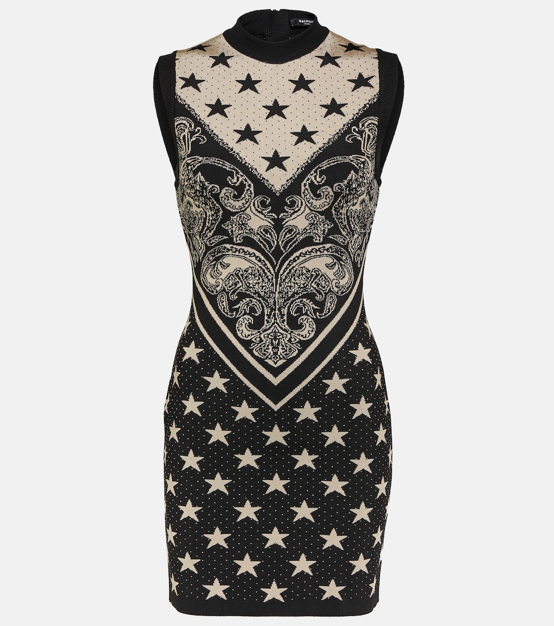 Intarsia knitted minidress | Balmain